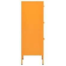 vidaXL Armoire de rangement Jaune moutarde 42,5x35x101,5 cm Acier - Jaune citron - Voir 4