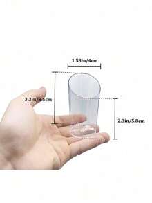 10 Mini Dessert Cups, 2.5-Ounce Transparent Plastic Frozen Cake Appetizer Cup, Tilted Round Cup Suitable For Desserts, Appetizers, And Ice Cream - Multicolor - View 5