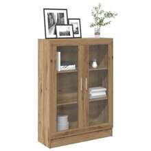 vidaXL Bibliothèque chêne artisanal 82,5x30,5x115 cm ingénierie du bois - Tabac - Voir 1