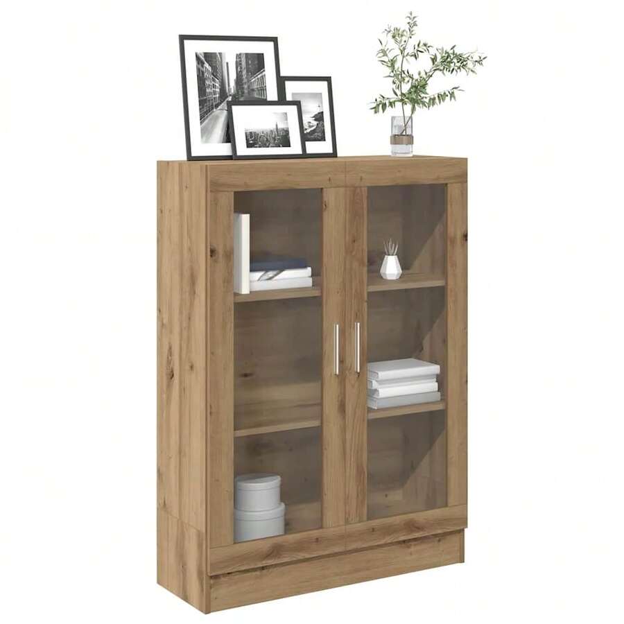 vidaXL Bibliothèque chêne artisanal 82,5x30,5x115 cm ingénierie du bois - Tabac - Voir 1