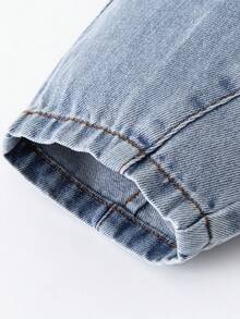 mini bala Baby Boy Denim Jeans, Fade-Resistant, Durable, Soft & Comfortable, Cute Casual, New Spring Long Pants - Denim Light Blue - View 8