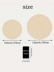 书法木质圆形壁饰 - 墙面装饰，男女皆宜的完美礼物，家居和节日装饰 - 彩色 - 查看 5