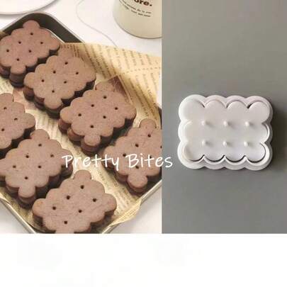 Retro Classic Biscuit Mold Wave Lace Press Cookie Embosser Stamp Birthday Biscuit Mould Cookie Cutter Baking Tools