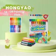 4/12/18/24Colors Art Drawing Set Multicolor Crayons Kid Graffiti Brush Student Oil Painting Stick Suit School Art Supplies - A8 - 查看 11