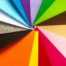 16PCS 8 X 12 Inches (20 X 30cm) Assorted Color Felt Fabric Sheets Patchwork Sewing DIY Craft 1mm Thick - Multicolor - View 9