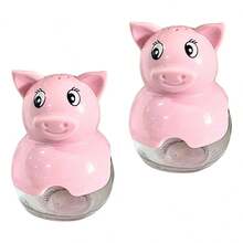 TendenciaSalero Pimentero De Puerquito  Vidrio 6 Piezas  Calidad RosaCalidad premium - ROSA - Ver 2