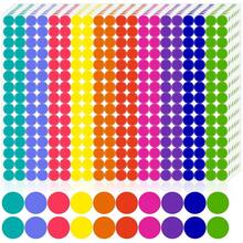 3000 PCS 1/2 Inch Colored Dot Stickers Round Color Coding Labels Circle Dots Labels Price Stickers Polka Circle Dots Sticker Label Sticker For Office, Classroom, Papers Etc - 10色/3000個 - 查看 1