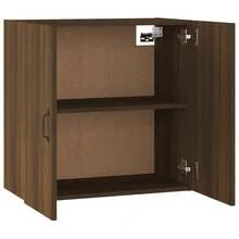 vidaXL Armadio murale Chêne marrone 60x31x60 cm Bois d'ingénierie - Castano - Visualizzare 5
