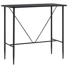 vidaXL Tavolo da Bar Noir 120x60x110 cm in MDF - nero - Visualizzare 1