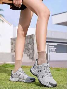 CAMEL CROWN Men's Waterproof Hiking Shoes, Suitable For Outdoor Trekking, Hiking, Camping And Walking - Light Grey - View 3