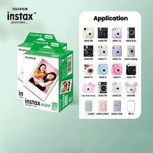 FujiFilm Mini White-Edged Instant Photo Paper, Compatible With All Mini Camera Models, Long-Lasting And Vibrant Colors, Instant Image Capture, Essential For Travel Journaling And Creative Projects. White. - White - View 13