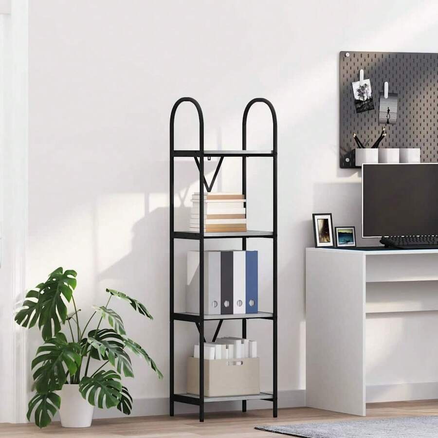 vidaXL Étagère Gris Sonoma 40 x 30 x 146 cm Legno di ingegneria - Grigio - Visualizzare 1