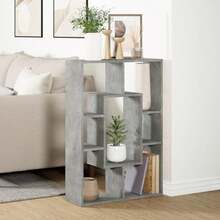 vidaXL Bibliothèque gris béton 63x20x90 cm ingegneria del legno - Grigio - Visualizzare 4