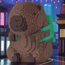 12153-Piece Giant Cavy Building Blocks - Challenging Animal Series Construction Set, Creative Model Kit, ABS Puzzle Brick Craftsmanship, Perfect Gift For Halloween/Thanksgiving/Mother's Day/Christmas - Color - View 10