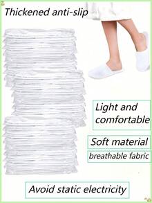 5/10/15/20 Pairs Disposable Slippers, Soft & Comfortable, Non-Slip Sole, Suitable For Hotel, Home And Travel - Breathable Thick Insole - Multicolor - View 1