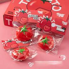 1pc - Novel Fluid Tomato Slow Rebound Toy - Moldable Realistic Fruit Stress Relief Toy, Suitable For Adults And Teenagers (Wholesale) - Multicolor - View 4
