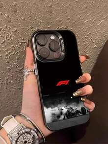F1 Racing Car Smoke Phone Case Fashion Simplicity | High-End Elegance | Source Factory | UV Printing | Phone Case Wholesale For IPhone17/16/15/14/13/12/11/8/7/XS/Pro Max/Plus/Pro/SE/XR/E/XS Max/Mini ( Sports Elements, Valentine's Day - màu đen - Xem 2