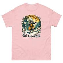Camiseta de animal esquiador de mapache de Georgia - Negro - Ver 9