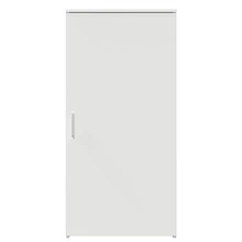 vidaXL Armoire de rangement blanc 50x45x103,5 cm ingénierie du bois - Blanc - Voir 5