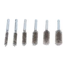 CYPN6PCS Juego de Cepillos de Limpieza de Orificios Cepillo de Alambre Trenzado a Prueba de óxido de 4 Pulgadas con Vástago Hexagonal de 1/4 Pulgadas para Controlador de ImpactoFashion - 219302756 - Ver 6