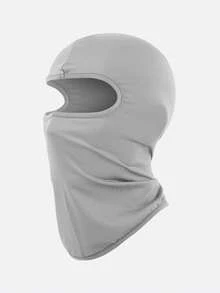 1pc Children's Solid Color Balaclava - Sun Protection Breathable Full Face Mask, Suitable For Cycling And Outdoor Sports - 1PC - View 7
