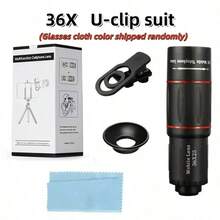 1 Set - 64X/36X/28X/18X Optical Zoom Telephoto Lens, High Definition Telephoto Camera Lens, Suitable For Concert Photography, Compatible With IPhone And Android Phones, Suitable For Summer Vacation, Travel, Creative Photography, Smartphone Accessories, Smartphone Lens, High Definition Magnifier Lens, Suitable For Event Shooting, Home Photography And Outdoor Smartphone Photography. - Multicolor - View 8