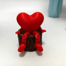 1 Valentine's Day Small Gift - Suitable For Teenagers To Decorate Their Offices, Relieve Stress, And Be The Best Choice For Valentine's Day Gifts. With A Unique And Romantic Design, It Will Surprise Your Partner With A 3D Printed Rose Figurine, A Heart-Shaped Handicraft, And A Valentine's Day Gift. - Multicolor - View 4