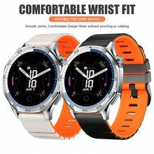 22mm Watch Band Compatible With Samsung Gear S3 Frontier Classic/Watch 3 45mm 46mm Silicone Strap Compatible With HUAWEI GT6 GT 6 Pro 46mm Bracelet Belt - 22mm - View 10