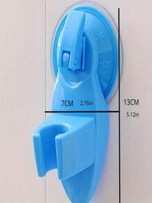 10个装可调节塑料淋浴喷头支架，带强力吸盘，无需钻孔即可壁挂安装，适用于浴室和厨房 - 彩色 - 查看 2