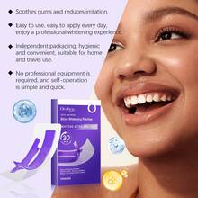 oralhoe Purple Teeth Whitening Strips, Mild Purple Oral Care Strips, Brighten Tooth Cleaning Oral Hygiene Bleaching Dental Tools - Miếng dán răng - Xem 7
