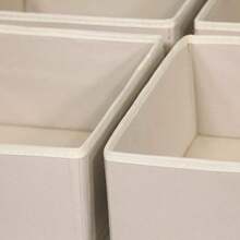 1/4/6pcs Collapsible Underwear Organizer With Zipper, Suitable For Closet Drawers To Organize Underwear, Socks, Belts, Ties And Other Miscellaneous Items - Khaki - View 5