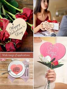 20 Stücke unfertige Holz-Herzform DIY Maldekorationen, kleine Herz Deko geeignet für DIY Malerei, Hochzeit, Hausparty, Feiertags-Anhänger, Hängedekoration, Oster-Frühlingsparty, Bauernhaus Gartendekoration, Heim-Themenparty, Geschenkanhänger - Verschiedenfarbig - Übersicht 8