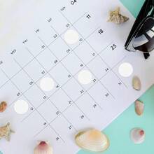 700 PCS Dot Stickers White 1 Inch Round Color Coding Labels Polka Circle Dot Label Sticker For Office,Classroom,Papers Etc - Màu trắng/700 cái - Xem 5