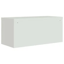 vidaXL Classeur grigio chiaro 90x40x145 cm acciaio - Grigio - Visualizzare 6
