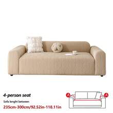 1pc Modern Minimalist Large Leaf Pattern Jacquard Sofa Cover, Full Coverage Pet-Friendly Seat Cushion Slipcover, Fits 1-5 Seat Sofa, Machine Washable, Suitable For All Seasons - Multicolor - View 32
