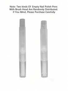 3/5毫升透明旋转笔 | 可填充空指甲油笔（带刷头） | 唇彩涂抹器 | 睫毛增长精华液管 | 角质层护理油笔 | 精油分配器 | 便携式化妆工具，适用于DIY美容、沙龙、家庭和个人护理 - 彩色 - 查看 10