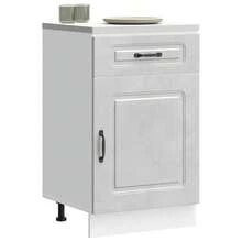 vidaXL Armadio da cucina Kalmar grigio béton bois d'ingénierie - Grigio - Visualizzare 1