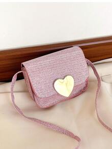 1Pc Kids Cross Shoulder Bag Square Bag Shoulder Bag Coin Purse, Lightweight And Portable Flip Closure, Suitable For Girls, Teenagers, Daughters, Girls, Schoolgirls, Junior High School Students, Etc., Daily Essentials , Also Ideal For Clothing - 543# - View 6