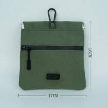 Outdoor Dog Walking Pet Snack Bag, Waterproof Canvas Dog Poop Bag Dispenser With Elastic Clip, Dog Food Bag - Multicolor - View 3