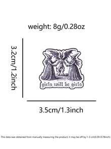 1 Pc Ironic Witch Theme Enamel Pin Retro Witchcraft Scene With Lighthearted Pop Phrase Contrast Design Wearable On Backpack Clothing Perfect For Meme Culture And Dark Aesthetic Enthusiasts