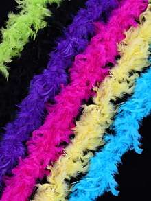 Elegant Faux Feather Scarf,Goose Feather Scarf, Feather Boa Women's Feather Scarf- Lightweight Vibrant Colors,Suitable For Party Costumes, Weddings, Center Decorations, Concerts, Clothing And Home Decoration - Multicolor - View 4
