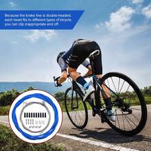 Kit de cable de freno y cambio de bicicleta, kit de cable de freno y cambio de bicicleta universal adecuado para bicicletas de montaña y bicicletas de carretera, piezas de bicicleta y accesorios de reparación. - Azul - Ver 2