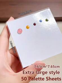 Bộ 100/50/10 khay pha màu sơn móng tay dùng một lần, chống thấm nước, dụng cụ làm móng, dụng cụ vẽ móng, trang trí móng tay cho mùa tựu trường, miếng dán móng tay, dùng để pha màu sơn móng tay. - Nhiều màu - Xem 16