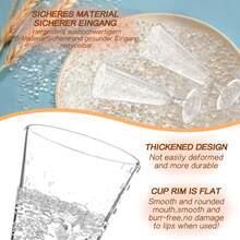 PUREDOVE 5/10/20/25/30/50pcs Transparent Plastic Champagne Glasses, Gold Glitter Party Decor, 130ml/5oz Reusable Clear Plastic Champagne Flute Cups, Durable And Elegant Flute Shape Wine Glasses, Suitable For Weddings, Cocktail Parties, Holidays, Christmas, New Year - Transparent - View 7