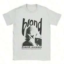 2026Fashion-Franks Rapper Ocean Women Clothing Tee Shirt Homme New In Top Short Sleeve Round Neck Printing Pullover T-Shirts  Matching  Tops,White Tops,Valentines Day Outfit,Mardi Gras,Summer Tops,  For Women,Valentine Outfits For Women - 白色 - 查看 6