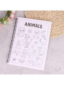 1pc Adult & Kids Coloring Book With Bold, Simple Patterns, Minimalist Design, Suitable For Relaxation. Can Be Used As Christmas, Halloween, Birthday, Children's Day Gift, Student Supplies, Back To School Supplies. - Multicolor - View 8