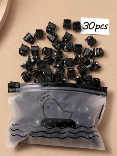 30个/套 女孩可爱花朵发夹，多种柔和色调发卡，蝴蝶夹，刘海夹，女士爪夹，时尚发饰，优雅发爪，夏季