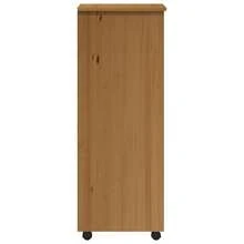 vidaXL Armoire roulante avec tiroirs MOSS bois de pin marron miel - Tabac - Voir 6