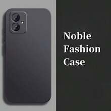 Integrated Black Shock-Proof Protective Case, Suitable For Series Phones. Water-Resistant, Shock-Proof, Scratch-Resistant. TPU Protective Case, Soft And Shock-Proof Black Phone Case, Shock-Proof, Provides Comprehensive Protection For The Lens. Fashionable And Exquisite, New Solid Color, Simple Style. Suitable For Moto G82, Moto G72, Moto G60, Moto G52, Moto G41 - Black - View 5