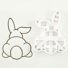 1 Pc/4 Pcs Easter Bunny Cookie Cutter 3D Cartoon Easter Bunny With Egg Carrot Cookie Molds DIY Cute Bunny & Rabbit Shaped Festive Baking Tools For Easter, Spring Holiday - Multicolor - View 14